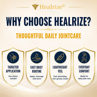 🔥 Healrize® Bee Venom Joint Relief Cream – Fast-Acting Shoulders, Hands, Back & Joint Comfort | Move Freely Again（美国英语）
