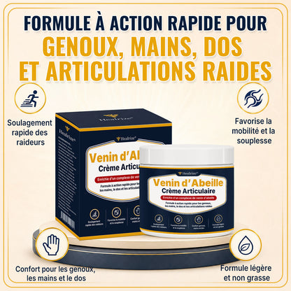 🔥 Healrize® Crème Articulaire au Venin d’Abeille – Soulagement Rapide des Inconforts aux Épaules, Mains, Dos et Articulations | Retrouvez une Mobilité Naturelle（加拿大法国）