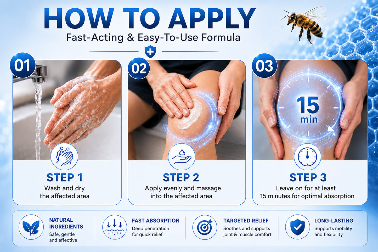 🎁Healrize® Bee Venom Joint Relief Cream 💪💪Targets stiff, sore joints in knees, hands, shoulders, back & more — so you can move easier every day