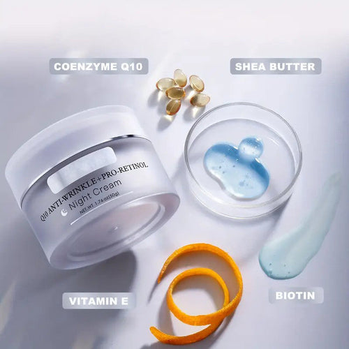 Day Cream + NightCream with Biotin Set, Shea Butter