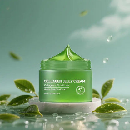 [Moisturizing Green TeaCream] Fast Absorbing Green Tea Collagen Jelly Cream