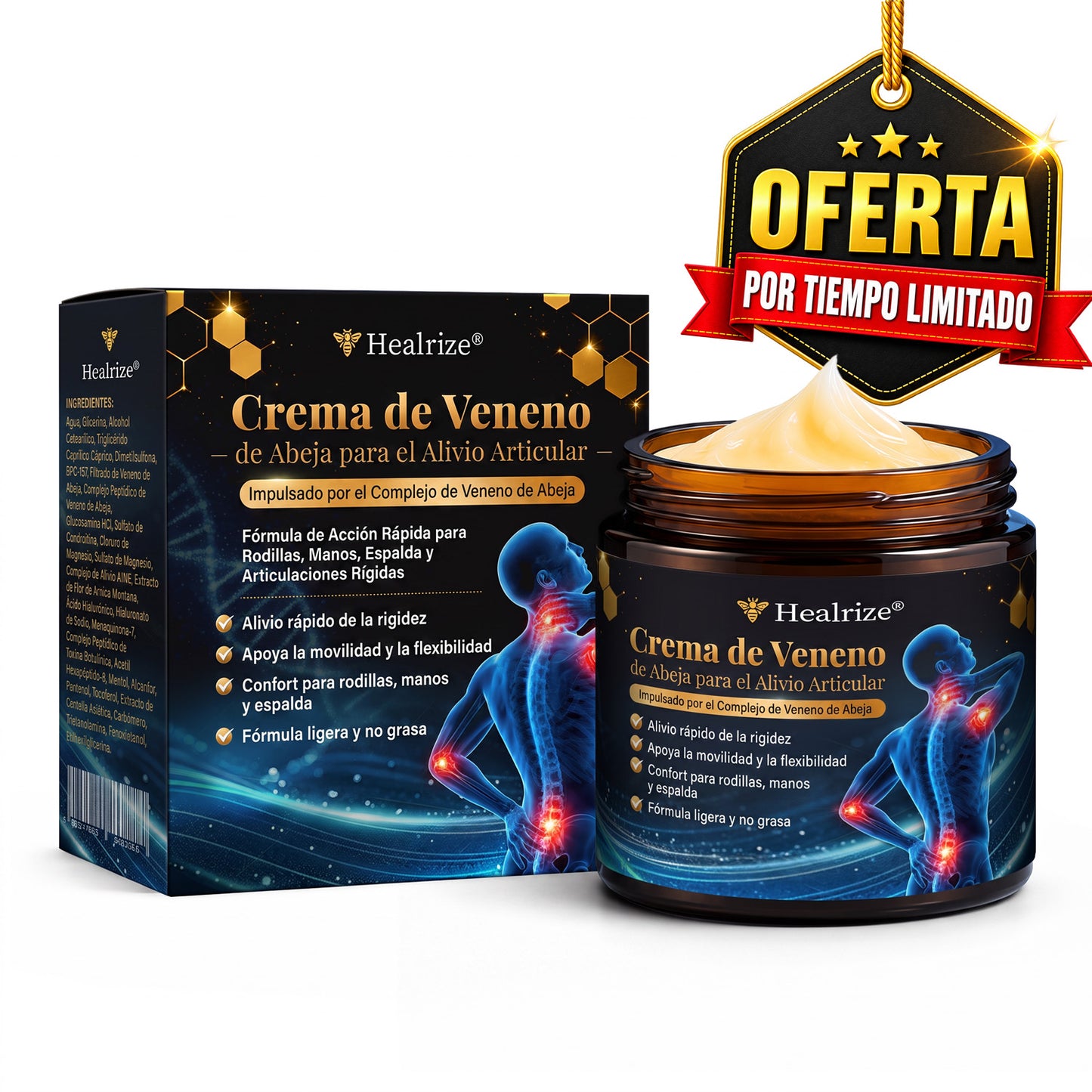 Healrize® Crema de veneno de abeja para articulaciones