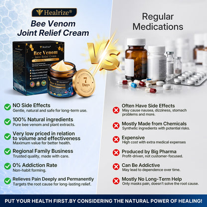 🎁Healrize® Bee Venom Joint Relief Cream 💞Fast-Acting Comfort for Stiff Knees, Hands, Back & Everyday Joint Discomfort.