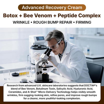 👑Made and Shipped from UK ✨🔥 DOCTIA® Botox & Bee Venom Advanced Recovery Cream—For Wrinkles, Sagging Skin, Skin Tags & Rough Bumps