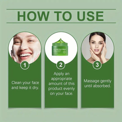 [Moisturizing Green TeaCream] Fast Absorbing Green Tea Collagen Jelly Cream