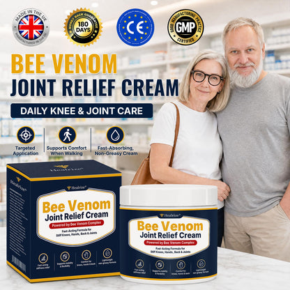 🔥 Healrize® Bee Venom Joint Relief Cream – Fast-Acting Comfort for Shoulders, Hands, Back & Joints| Move Freely Again（英国）（副本）