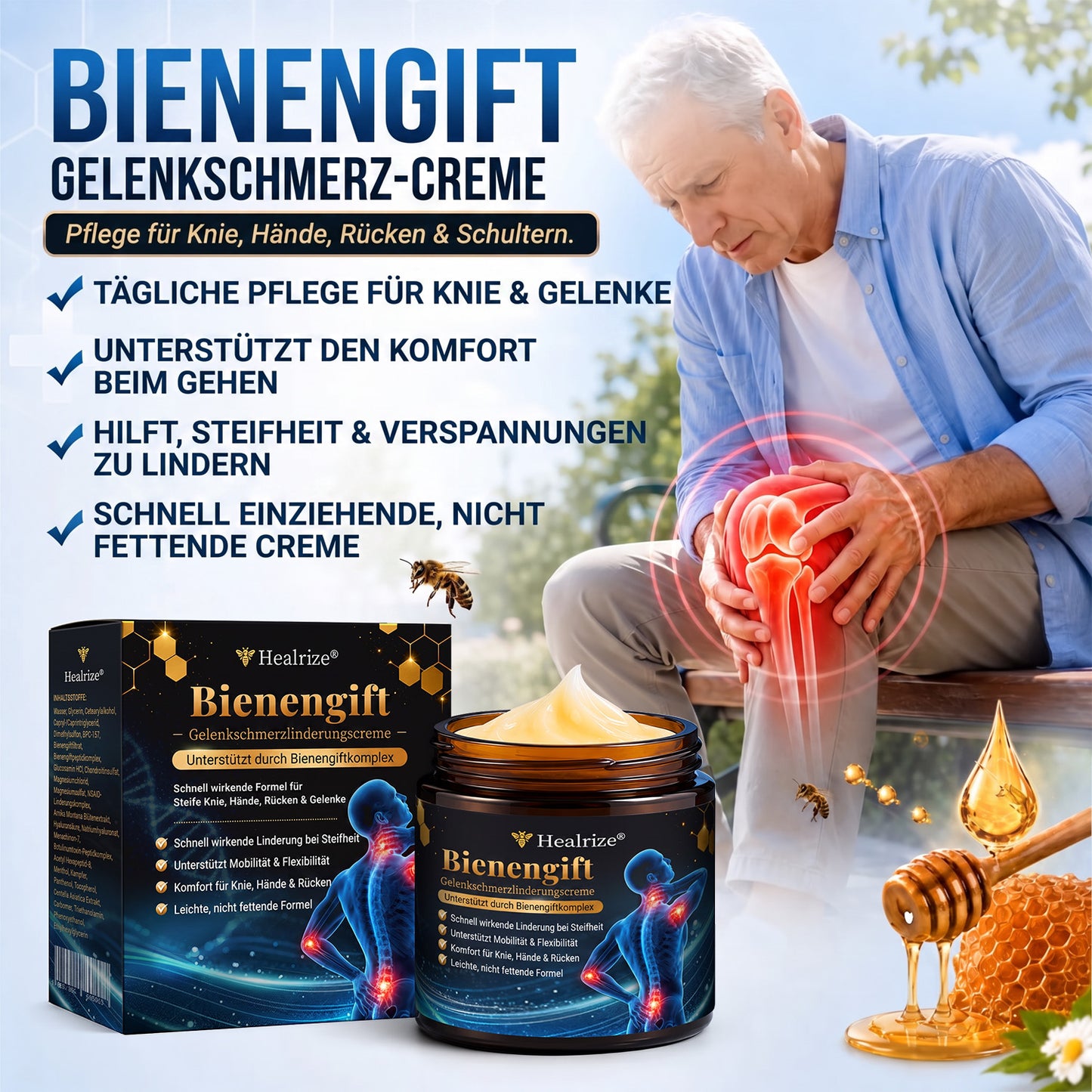 Healrize® Bienengift Gelenk Creme