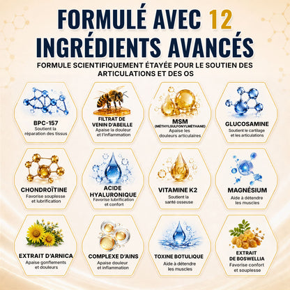 🔥 Healrize® Crème Articulaire au Venin d’Abeille – Soulagement Rapide des Inconforts aux Épaules, Mains, Dos et Articulations | Retrouvez une Mobilité Naturelle（加拿大法国）